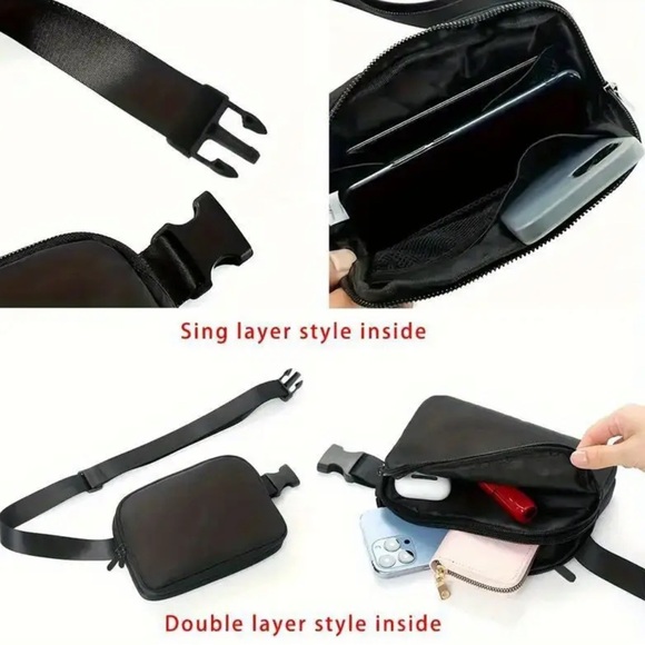 NEW|Women’s Lightweight Nylon Adjustable Belt Bag Travel,Running, Errands - Picture 7 of 8